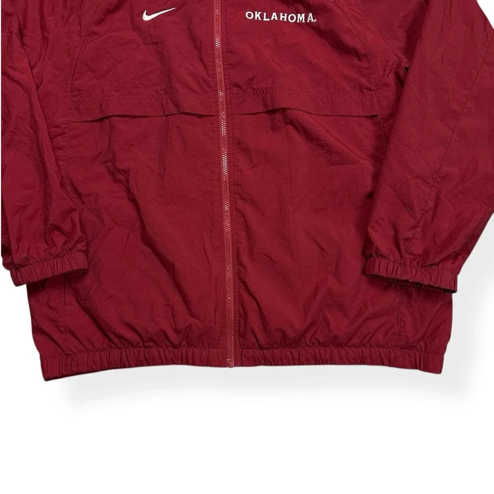 VTG Nike Windbreaker Jacket Men's Large Sooners University of Oklahoma Softshell